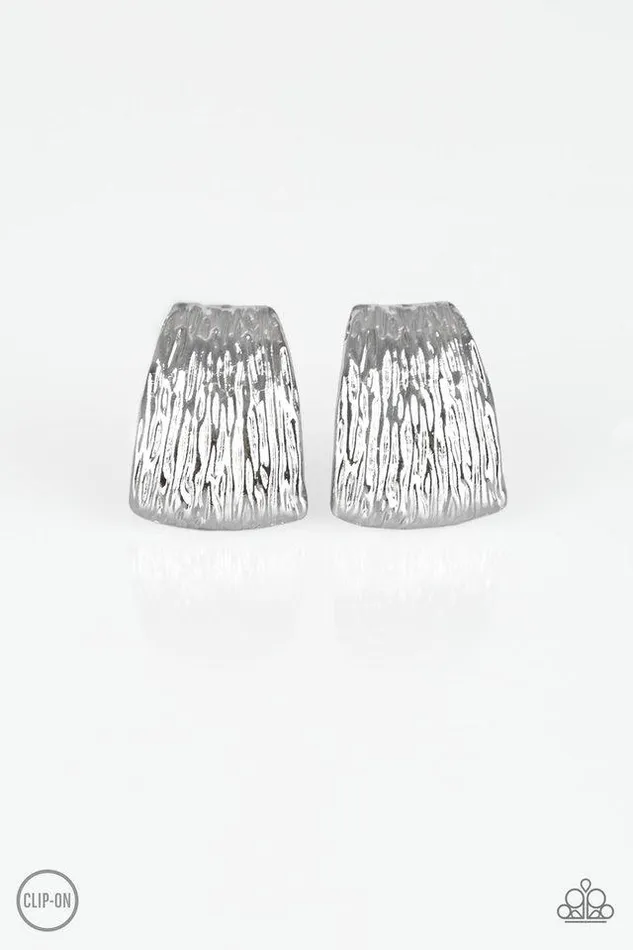 Paparazzi Earring Superstar Shimmer Silver Paparazzi Jewelry Earrings