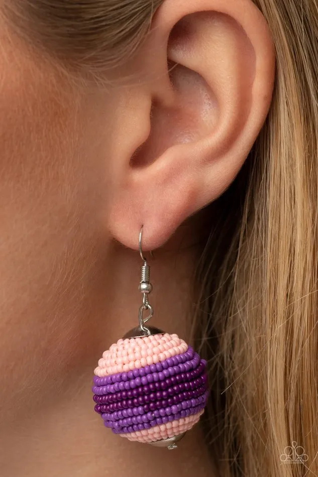 Paparazzi Earring Zest Fest Purple Paparazzi Jewelry Earrings