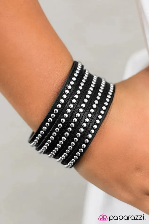 Paparazzi Jewelry Bracelets Paparazzi Bracelet Big Hitter Black