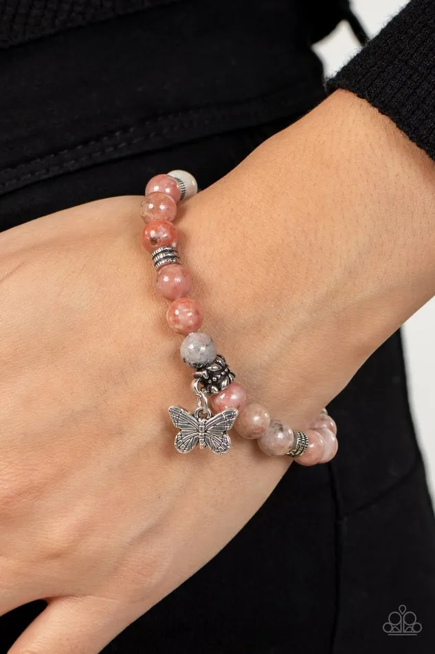 Paparazzi Jewelry Bracelets Paparazzi Bracelet Butterfly Nirvana Pink