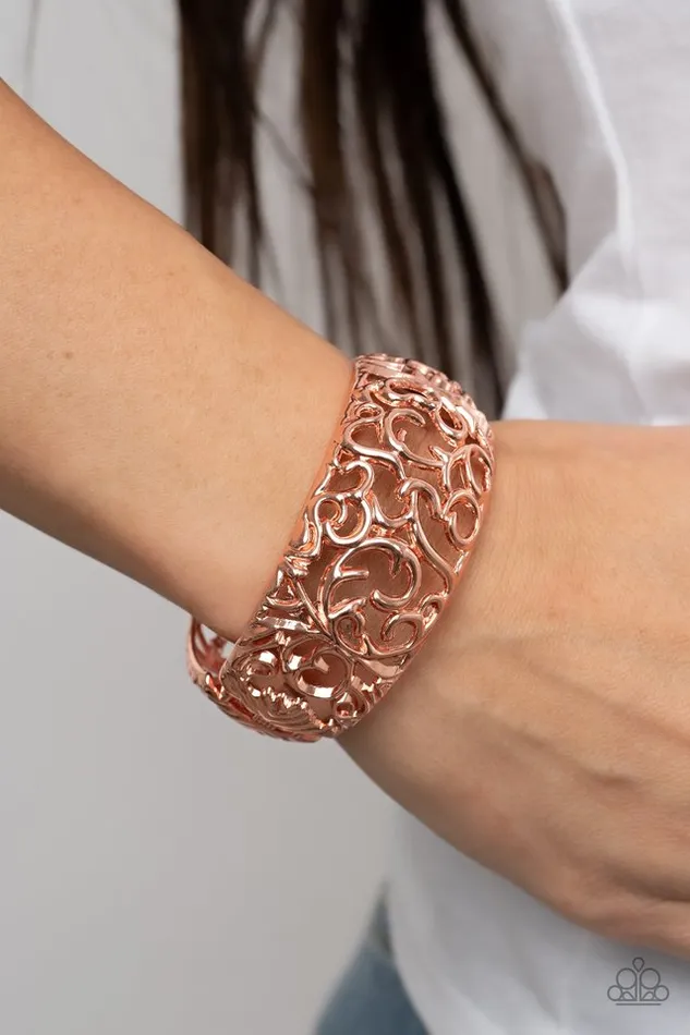 Paparazzi Jewelry Bracelets Paparazzi Bracelet Courtyard Couture Copper