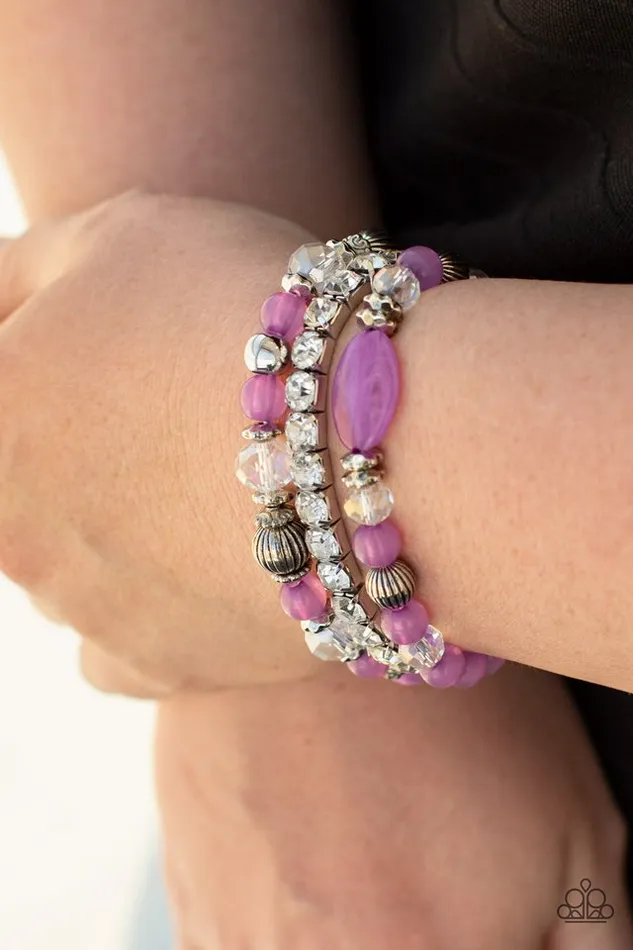Paparazzi Jewelry Bracelets Paparazzi Bracelet Ethereal Etiquette Purple