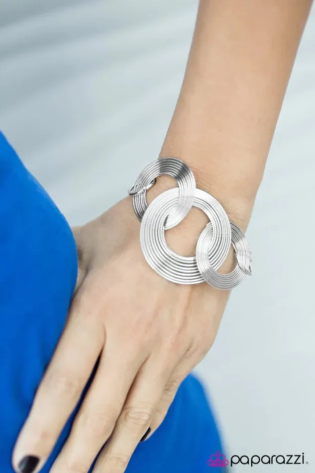 Paparazzi Jewelry Bracelets Paparazzi Bracelet Hit Record Silver