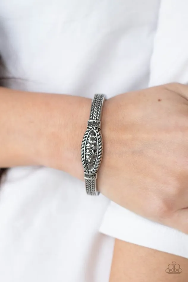 Paparazzi Jewelry Bracelets Paparazzi Bracelet Locked in Luster Silver