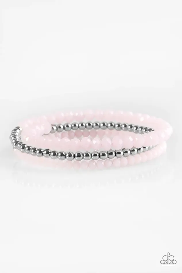 Paparazzi Jewelry Bracelets Paparazzi Bracelet Luminous Luster Pink