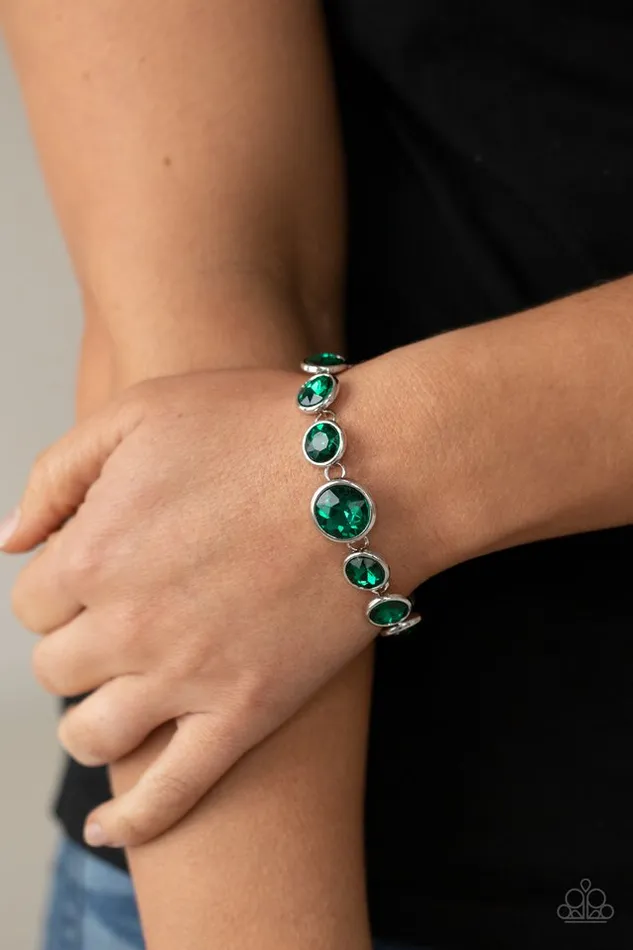 Paparazzi Jewelry Bracelets Paparazzi Bracelet Lustrous Luminosity Green
