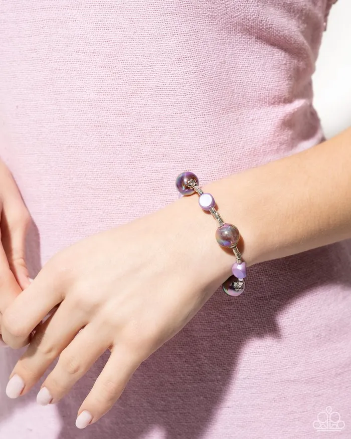 Paparazzi Jewelry Bracelets Paparazzi Bracelet Malibu Model Purple
