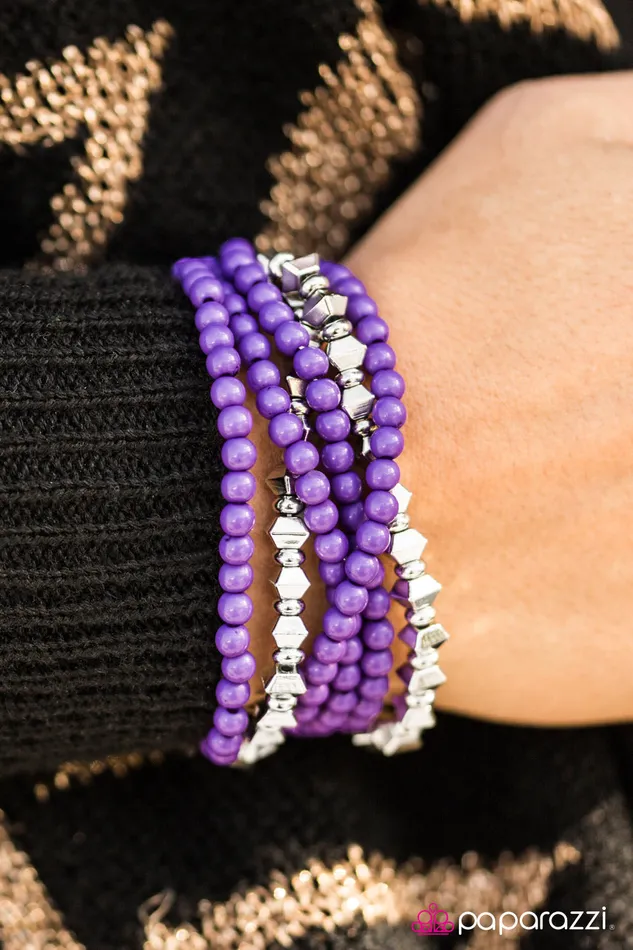 Paparazzi Jewelry Bracelets Paparazzi Bracelet NamaSLAY Purple