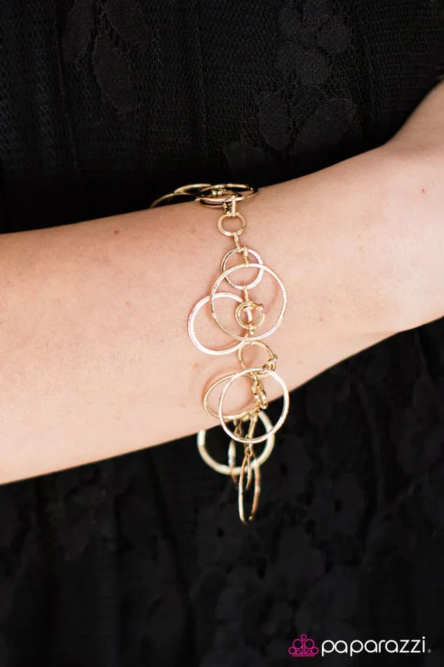 Paparazzi Jewelry Bracelets Paparazzi Bracelet Ring Girl Gold