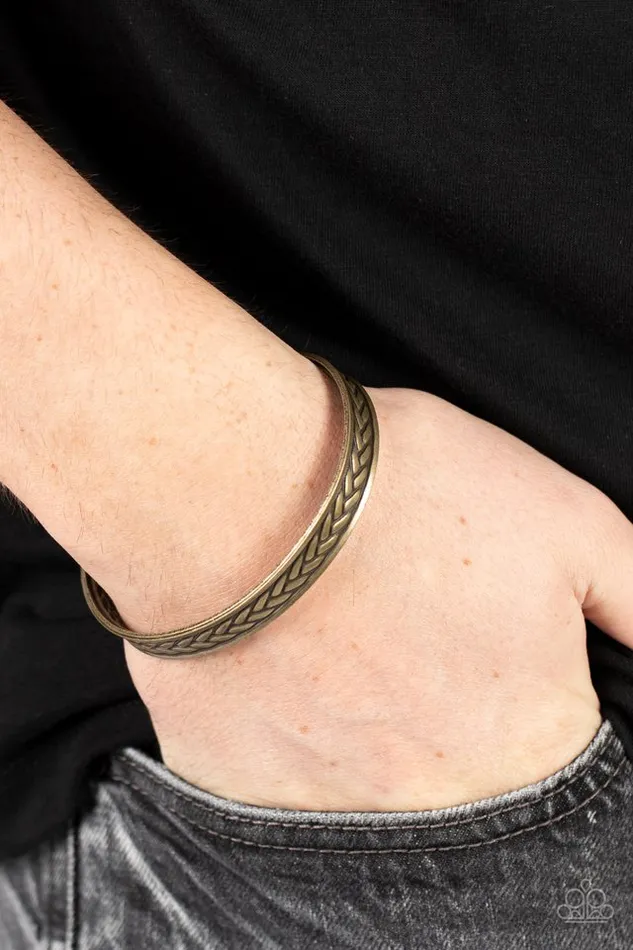 Paparazzi Jewelry Bracelets Paparazzi Bracelet Terra Tread Brass