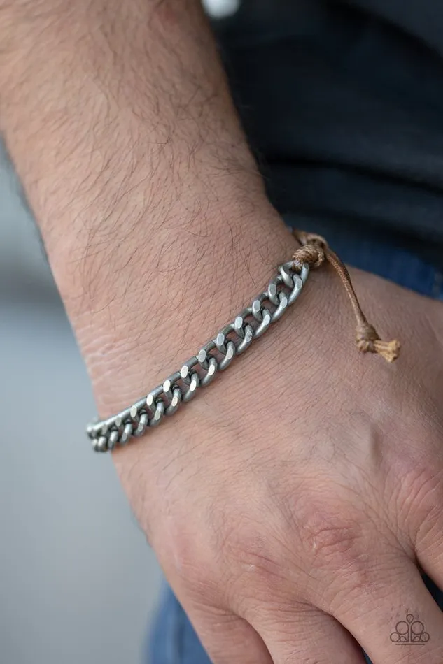 Paparazzi Jewelry Bracelets Paparazzi Bracelet Tiebreaker Silver