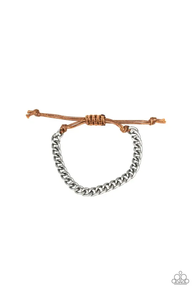 Paparazzi Jewelry Bracelets Paparazzi Bracelet Tiebreaker Silver Paparazzi Jewelry Bracelets Paparazzi Bracelet Tiebreaker Silver
