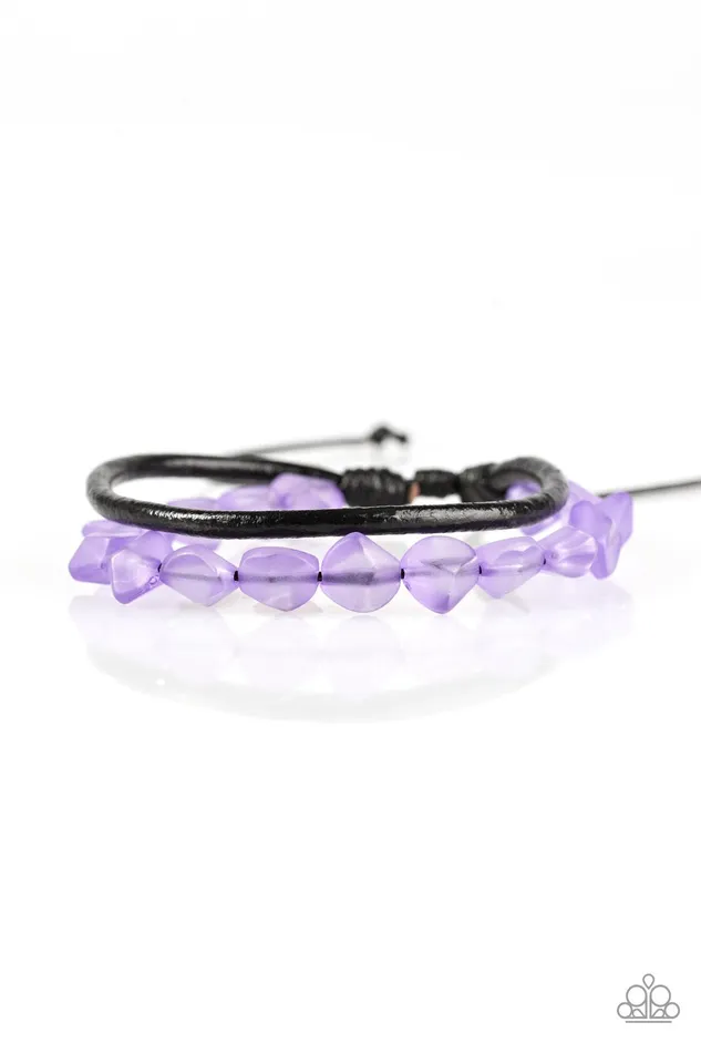 Paparazzi Jewelry Bracelets Paparazzi Bracelet Treasure Trail Purple