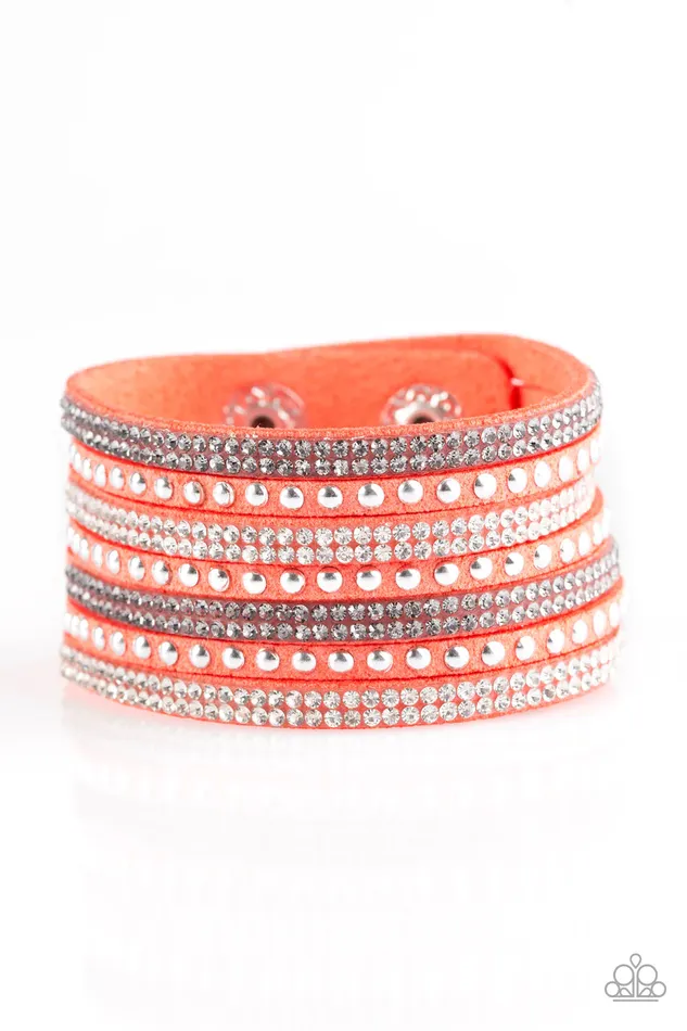Paparazzi Jewelry Bracelets Paparazzi Bracelet Victory Shine Orange