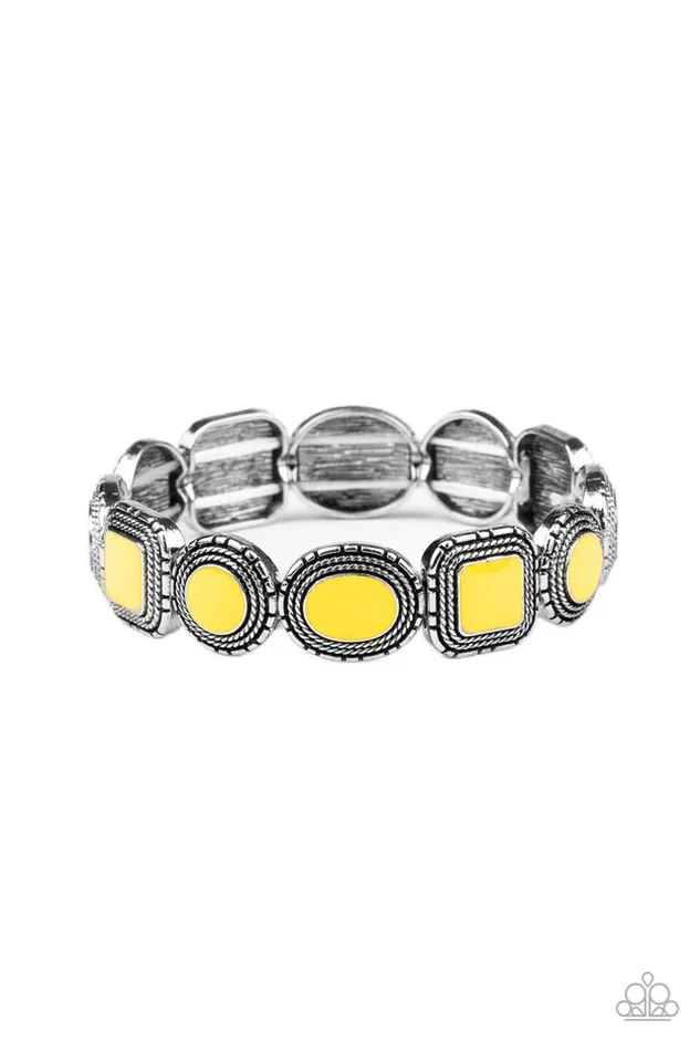 Paparazzi Jewelry Bracelets Paparazzi Bracelet Vividly Vintage Yellow Paparazzi Jewelry Bracelets Paparazzi Bracelet Vividly Vintage Yellow