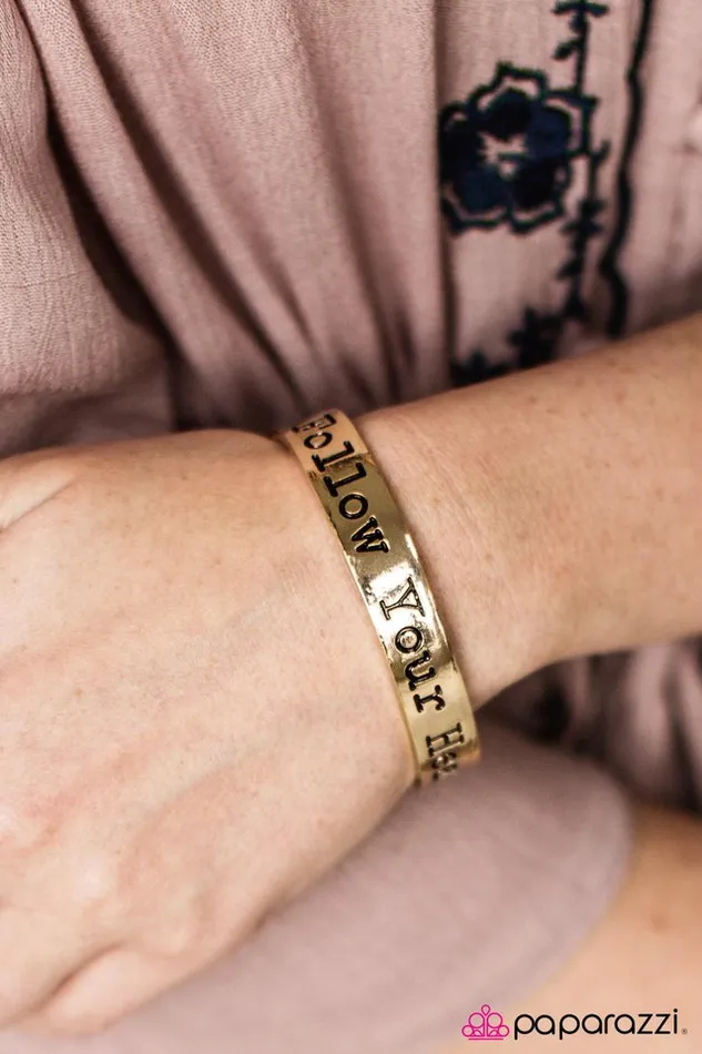 Paparazzi Jewelry Bracelets Paparazzi Bracelet Wherever Your Heart Takes You Gold