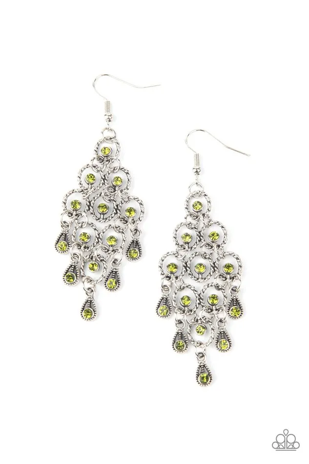 Paparazzi Jewelry Earrings Paparazzi Earring Chandelier Cameo Green Paparazzi Jewelry Earrings Paparazzi Earring Chandelier Cameo Green