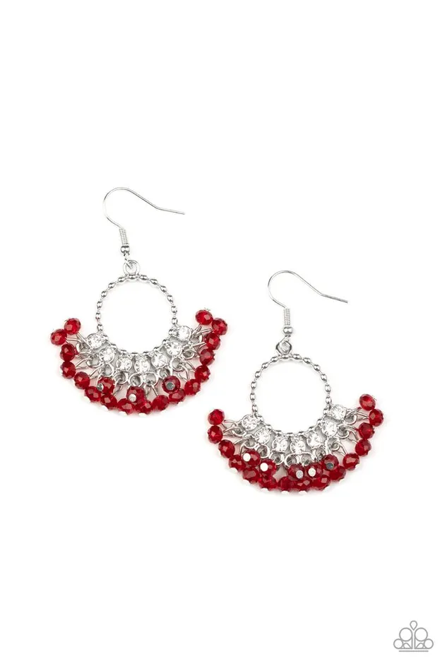 Paparazzi Jewelry Earrings Paparazzi Earring Charmingly Cabaret Red Paparazzi Jewelry Earrings Paparazzi Earring Charmingly Cabaret Red