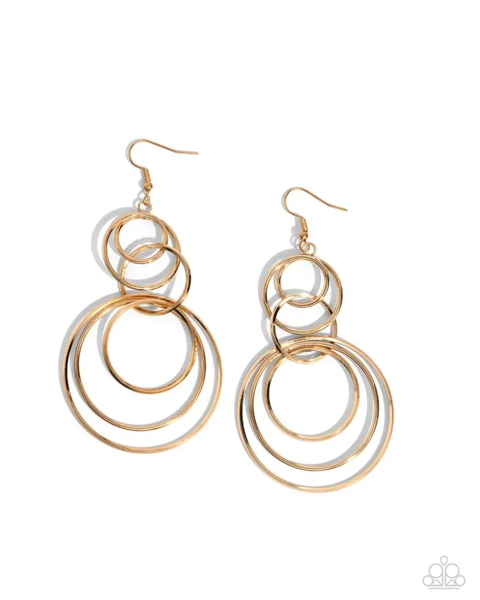 Paparazzi Jewelry Earrings Paparazzi Earring Disorienting Demure Gold Paparazzi Jewelry Earrings Paparazzi Earring Disorienting Demure Gold