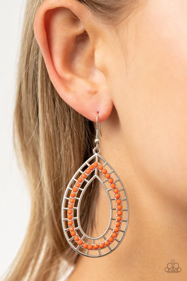 Paparazzi Jewelry Earrings Paparazzi Earring Fruity Fiesta Orange