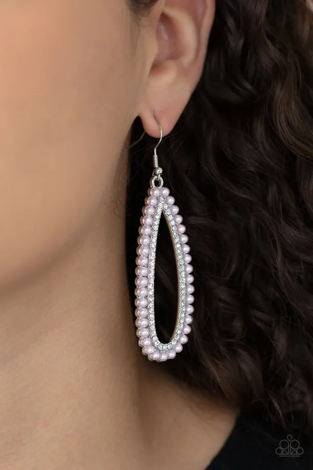 Paparazzi Jewelry Earrings Paparazzi Earring Glamorously Glowing Pink