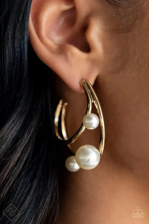 Paparazzi Jewelry Earrings Paparazzi Earring Metro Pier Gold