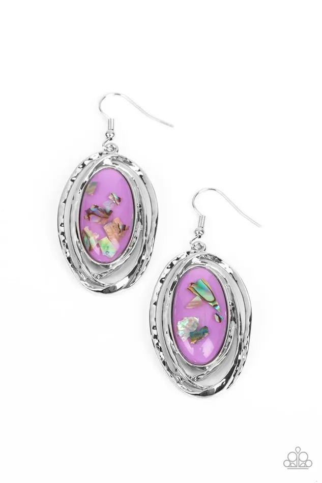 Paparazzi Jewelry Earrings Paparazzi Earring Ocean Floor Oracle Purple Paparazzi Jewelry Earrings Paparazzi Earring Ocean Floor Oracle Purple
