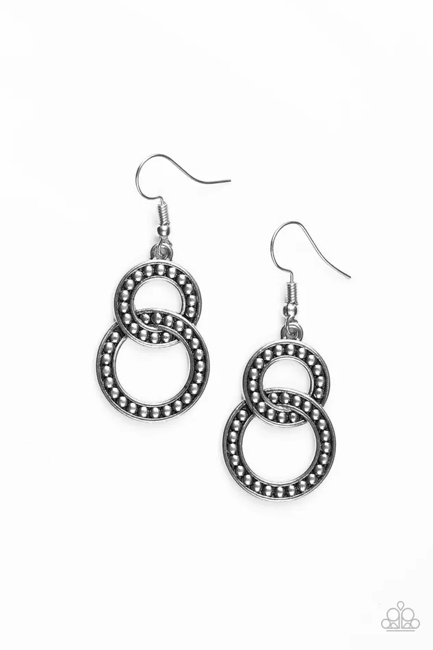 Paparazzi Jewelry Earrings Paparazzi Earring Perfect ZEN Silver