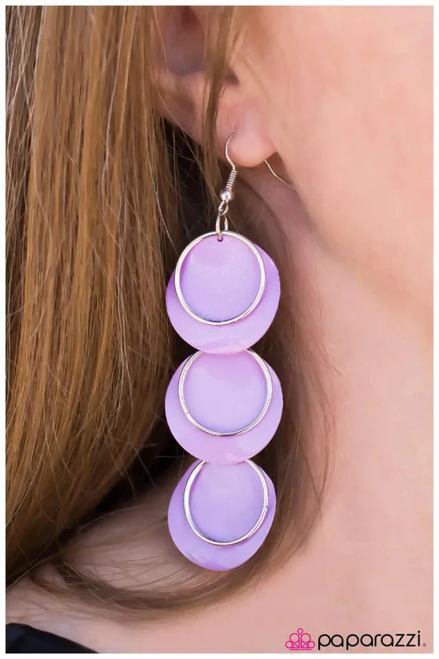 Paparazzi Jewelry Earrings Paparazzi Earring Too Good To Be True Purple