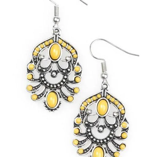 Paparazzi Jewelry Earrings Paparazzi Earring Tropical Tropicana Yellow