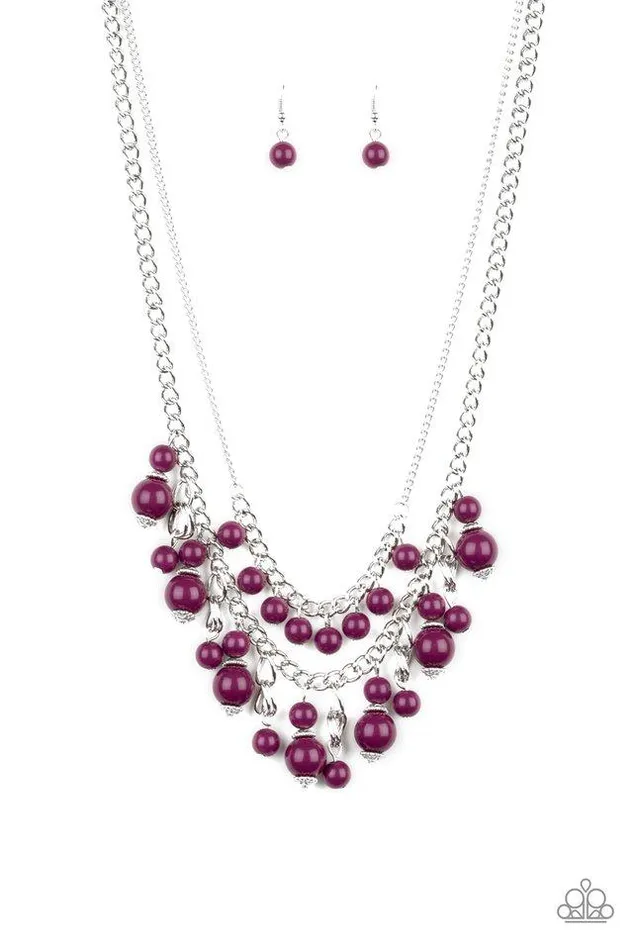 Paparazzi Jewelry Necklaces Paparazzi Necklace Beautifully Beaded Purple