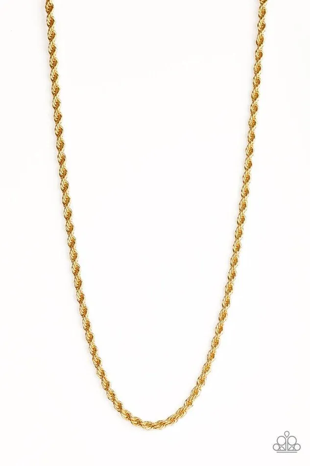 Paparazzi Jewelry Necklaces Paparazzi Necklace Double Dribble Gold