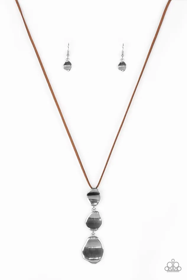 Paparazzi Jewelry Necklaces Paparazzi Necklace Embrace The Journey Brown