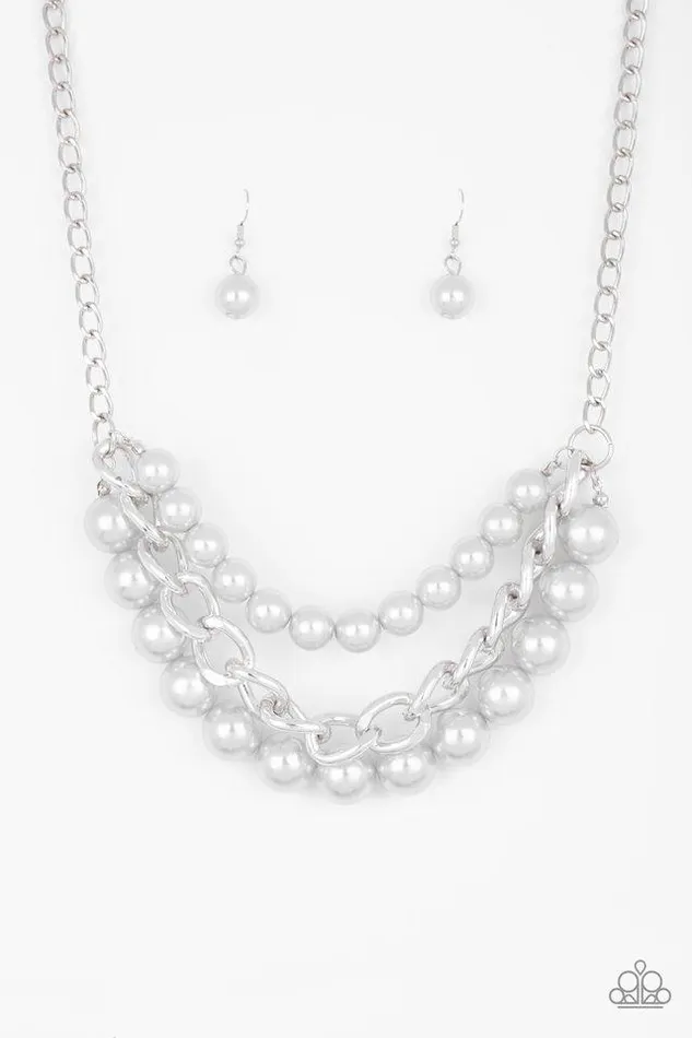 Paparazzi Jewelry Necklaces Paparazzi Necklace Empire State Empress Silver