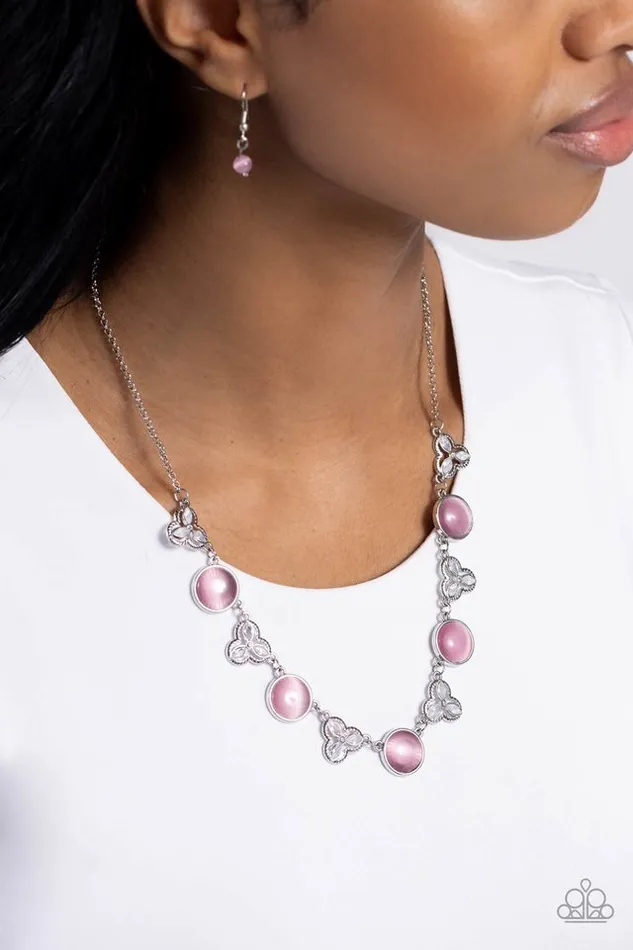 Paparazzi Jewelry Necklaces Paparazzi Necklace Floral Crowned Pink