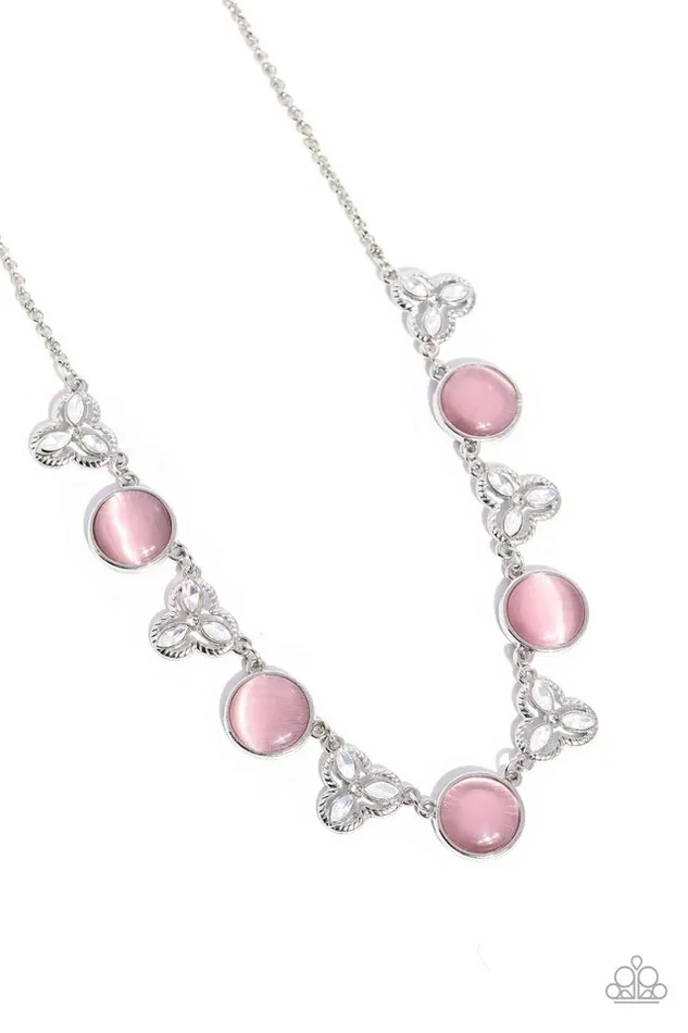 Paparazzi Jewelry Necklaces Paparazzi Necklace Floral Crowned Pink Paparazzi Jewelry Necklaces Paparazzi Necklace Floral Crowned Pink