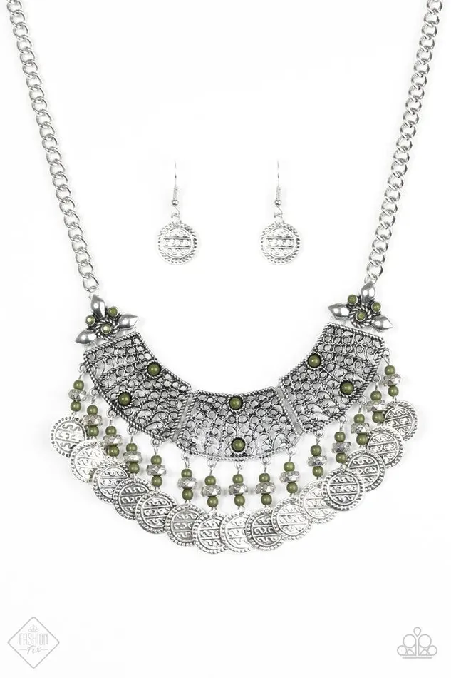 Paparazzi Jewelry Necklaces Paparazzi Necklace I Am EMPRESSed Green