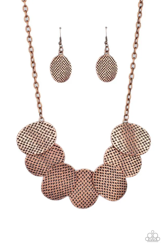 Paparazzi Jewelry Necklaces Paparazzi Necklace Industrial Wave Copper Paparazzi Jewelry Necklaces Paparazzi Necklace Industrial Wave Copper