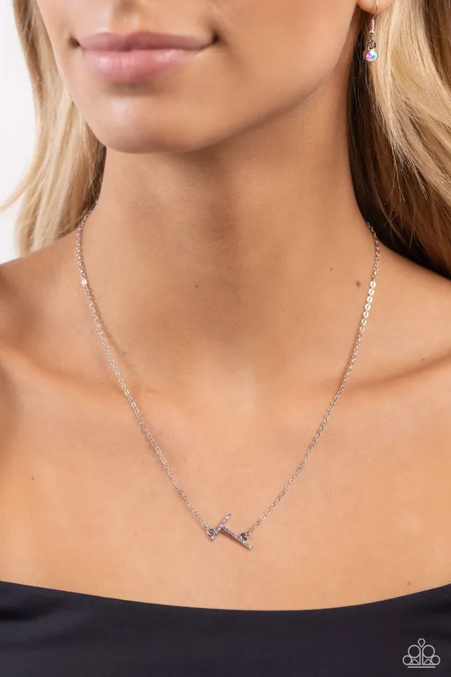Paparazzi Jewelry Necklaces Paparazzi Necklace INITIALLY Yours T Multi