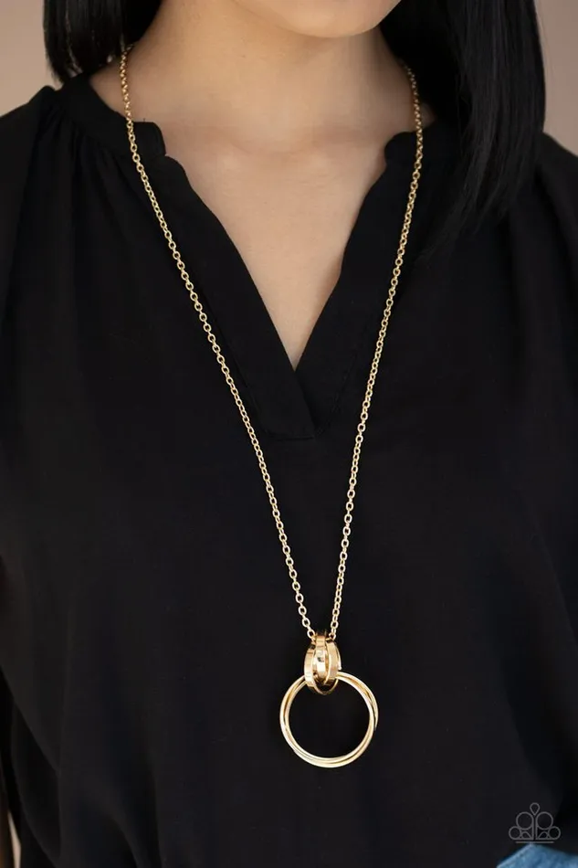 Paparazzi Jewelry Necklaces Paparazzi Necklace Innovated Idol Gold
