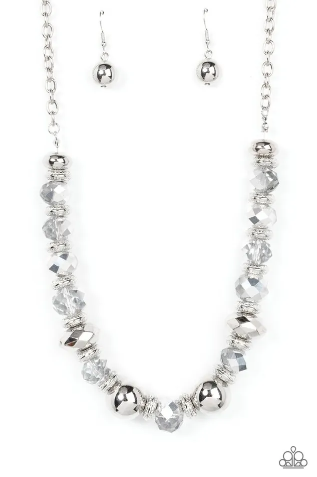 Paparazzi Jewelry Necklaces Paparazzi Necklace Interstellar Influencer Silver Paparazzi Jewelry Necklaces Paparazzi Necklace Interstellar Influencer Silver