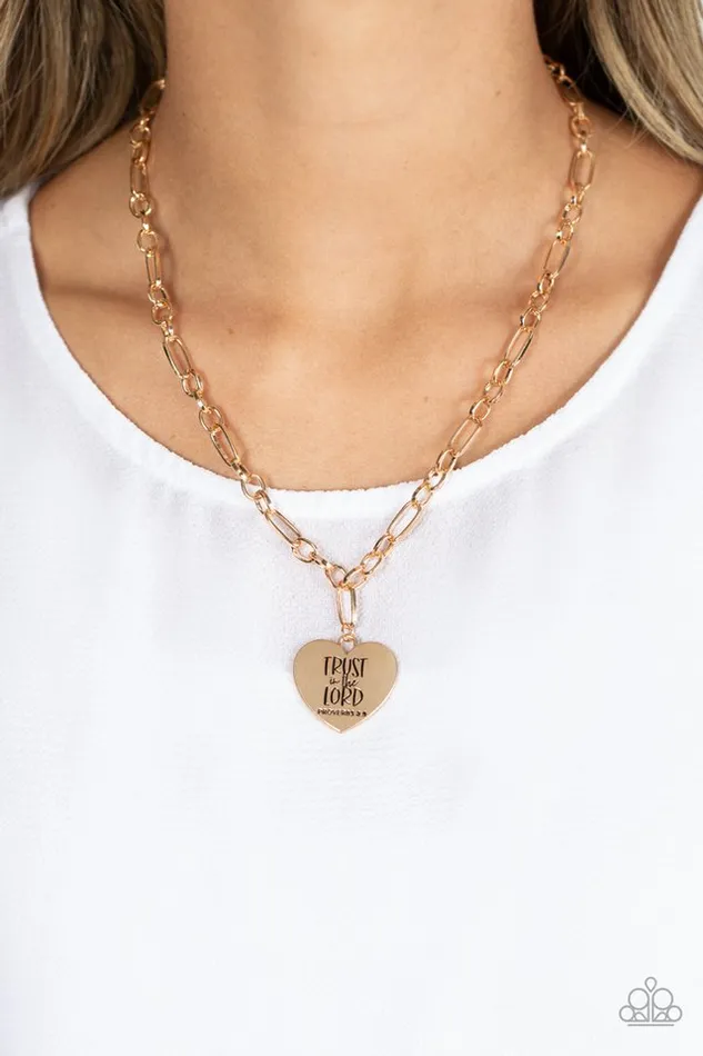 Paparazzi Jewelry Necklaces Paparazzi Necklace Perennial Proverbs Gold