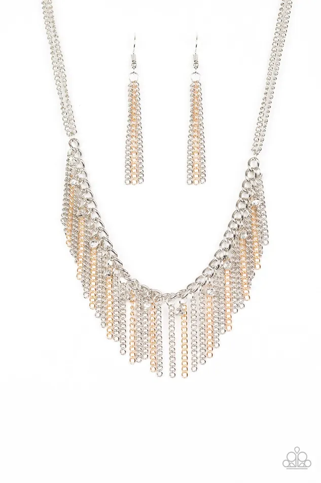 Paparazzi Jewelry Necklaces Paparazzi Necklace Retro Edge Multi Paparazzi Jewelry Necklaces Paparazzi Necklace Retro Edge Multi