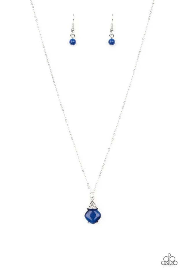 Paparazzi Jewelry Necklaces Paparazzi Necklace Romantic Razzle Blue