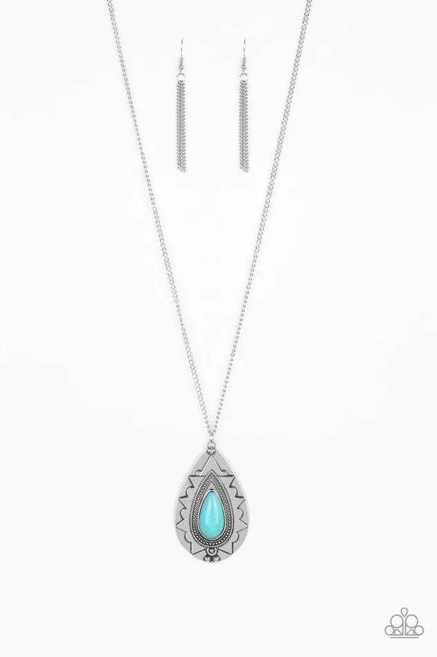 Paparazzi Jewelry Necklaces Paparazzi Necklace Sedona Solstice Blue