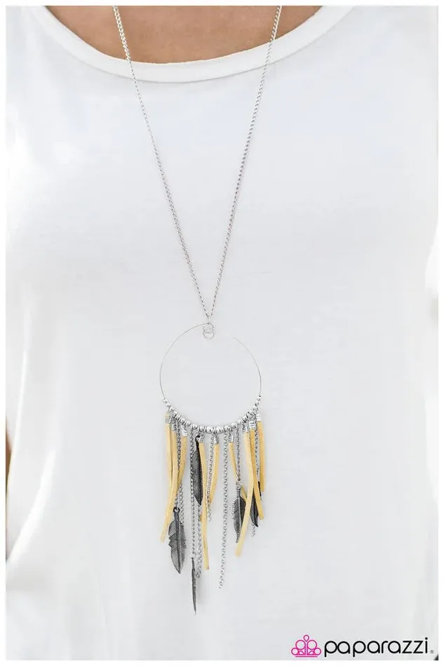Paparazzi Jewelry Necklaces Paparazzi Necklace See You In My Dreams Yellow