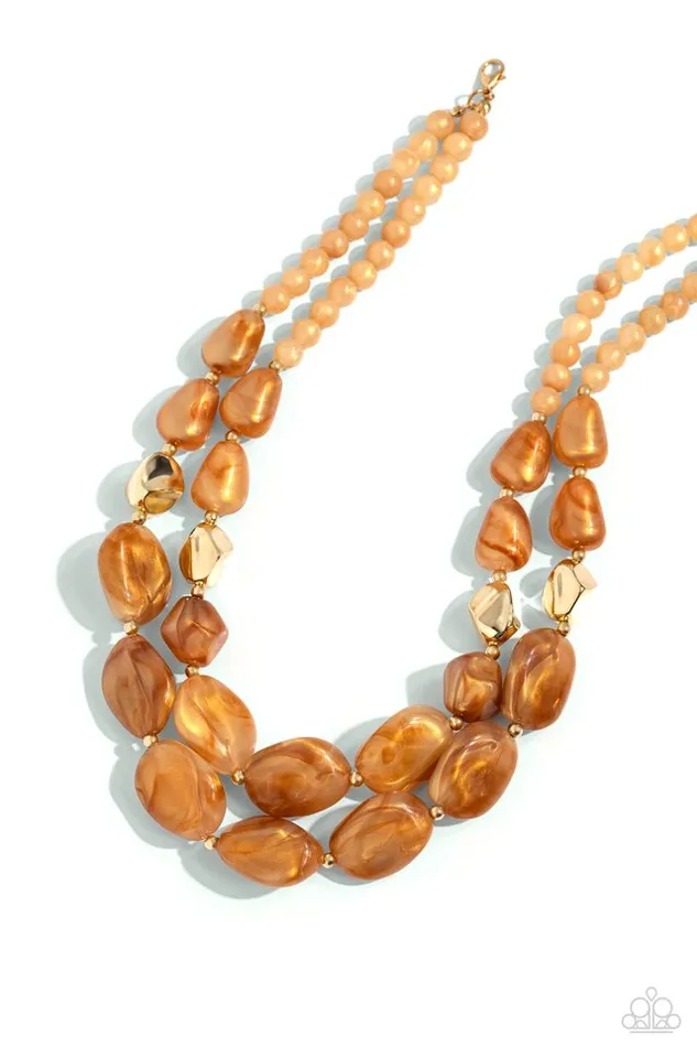 Paparazzi Jewelry Necklaces Paparazzi Necklace Seize the Statement Brown Paparazzi Jewelry Necklaces Paparazzi Necklace Seize the Statement Brown