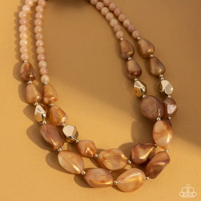 Paparazzi Jewelry Necklaces Paparazzi Necklace Seize the Statement Brown Paparazzi Jewelry Necklaces Paparazzi Necklace Seize the Statement Brown