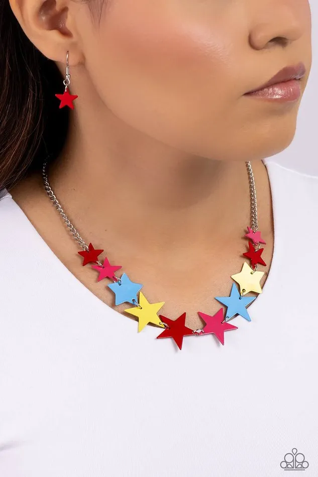 Paparazzi Jewelry Necklaces Paparazzi Necklace Starstruck Season Red