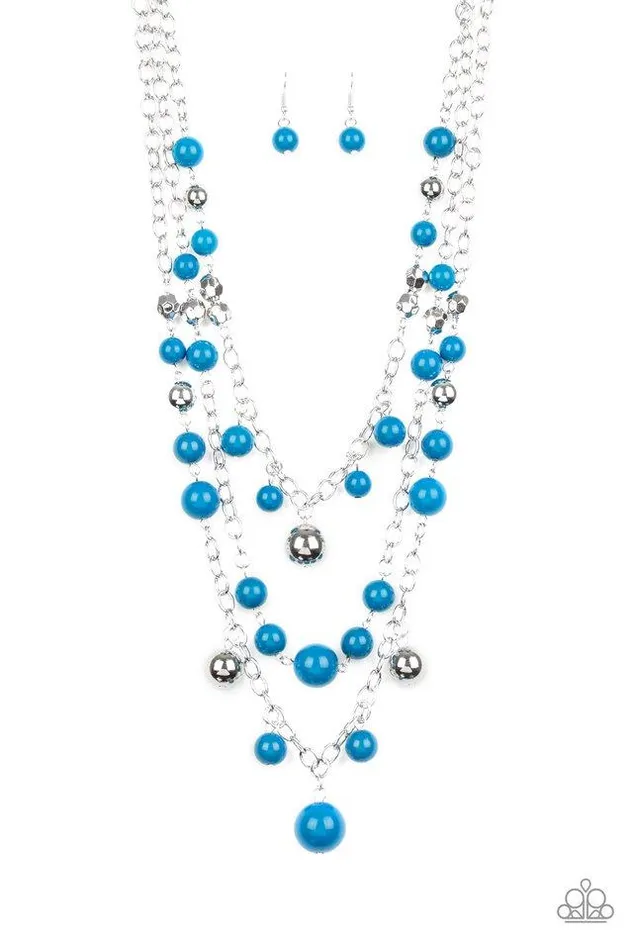 Paparazzi Jewelry Necklaces Paparazzi Necklace The Partygoer Blue